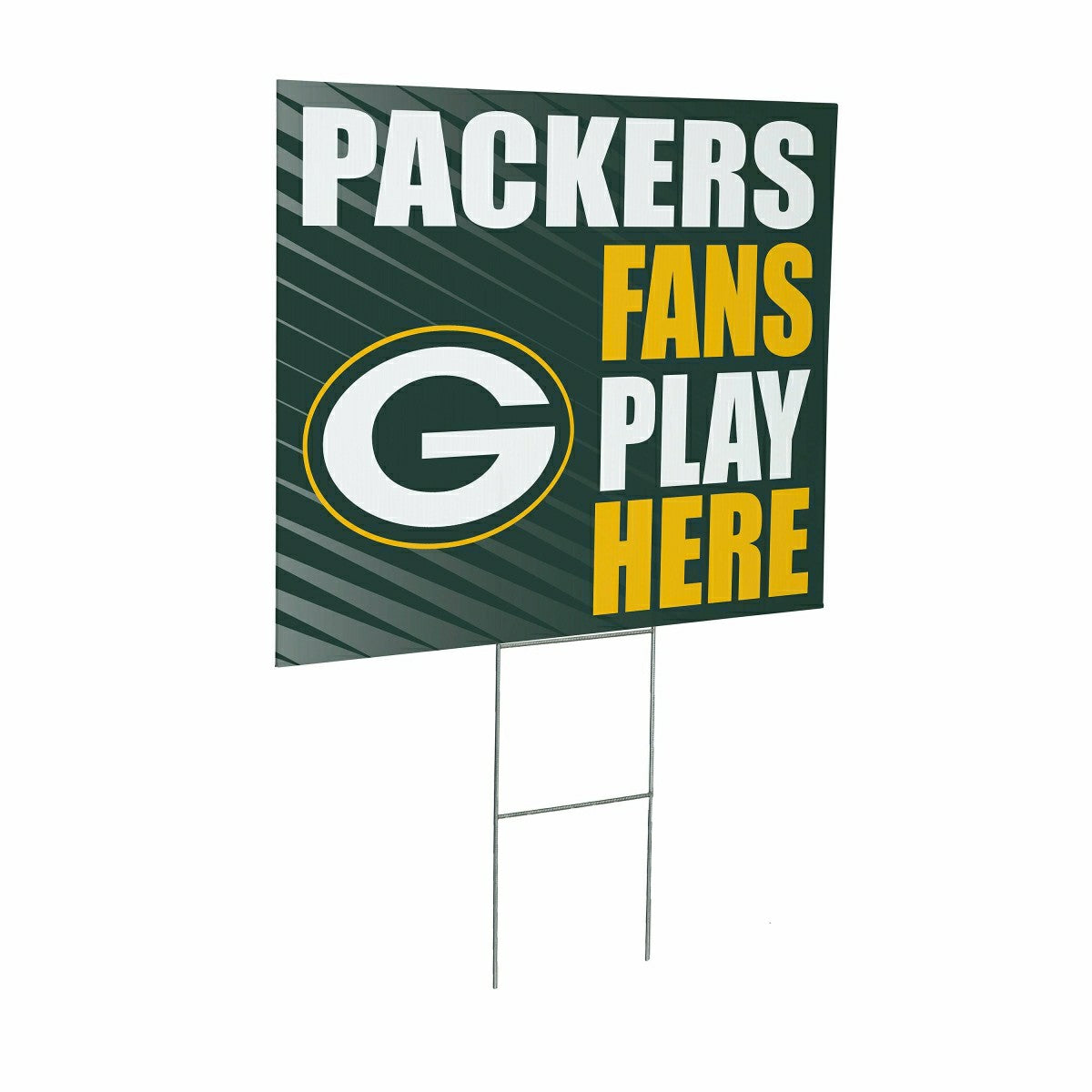 Green Bay Packers Coroplast Yard Sign "Fans Play Here" - NFL Home