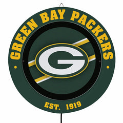 Green Bay Packers, Metal Lite, Round - NFL