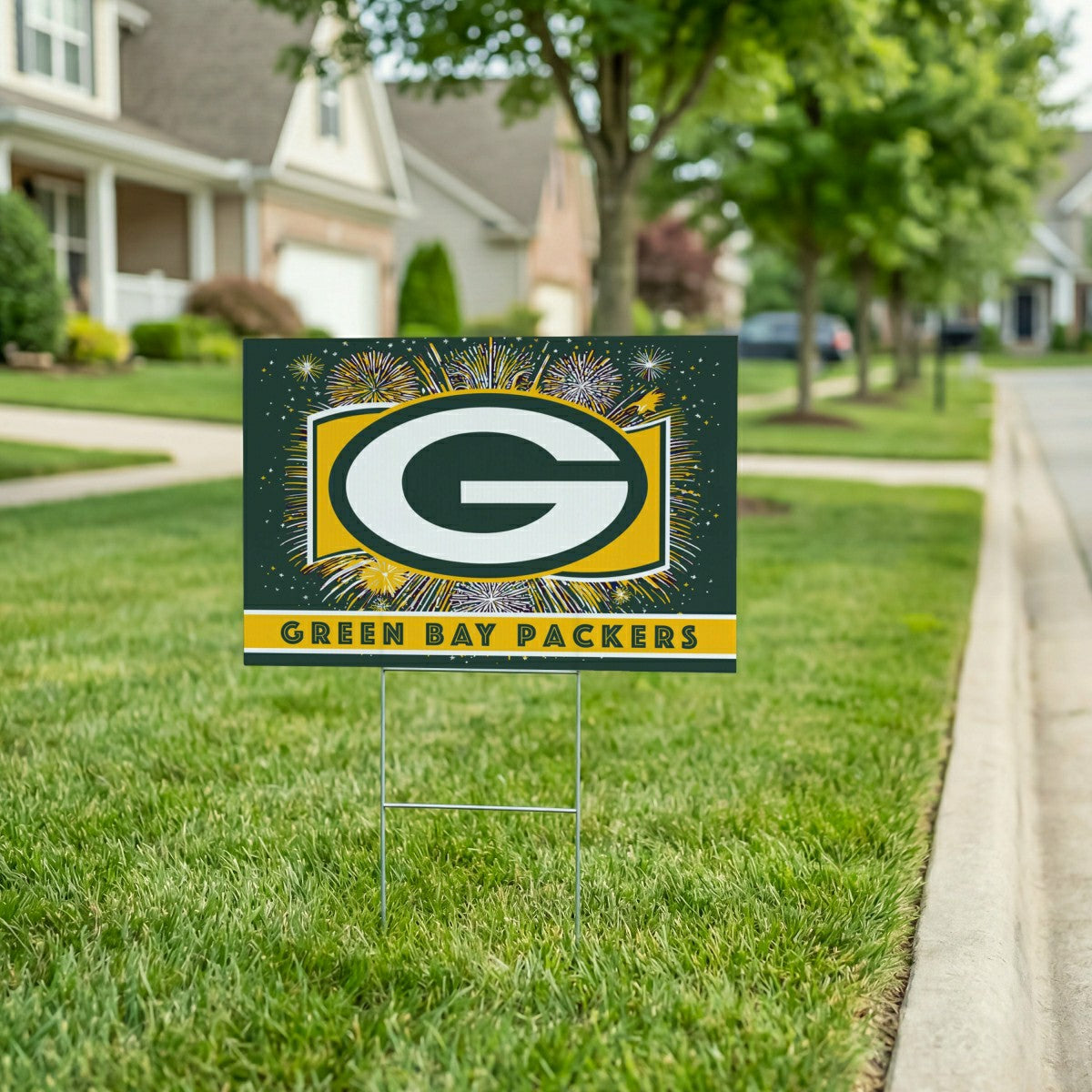 Green Bay Packers Yard Sign, Patriotic - NFL Home