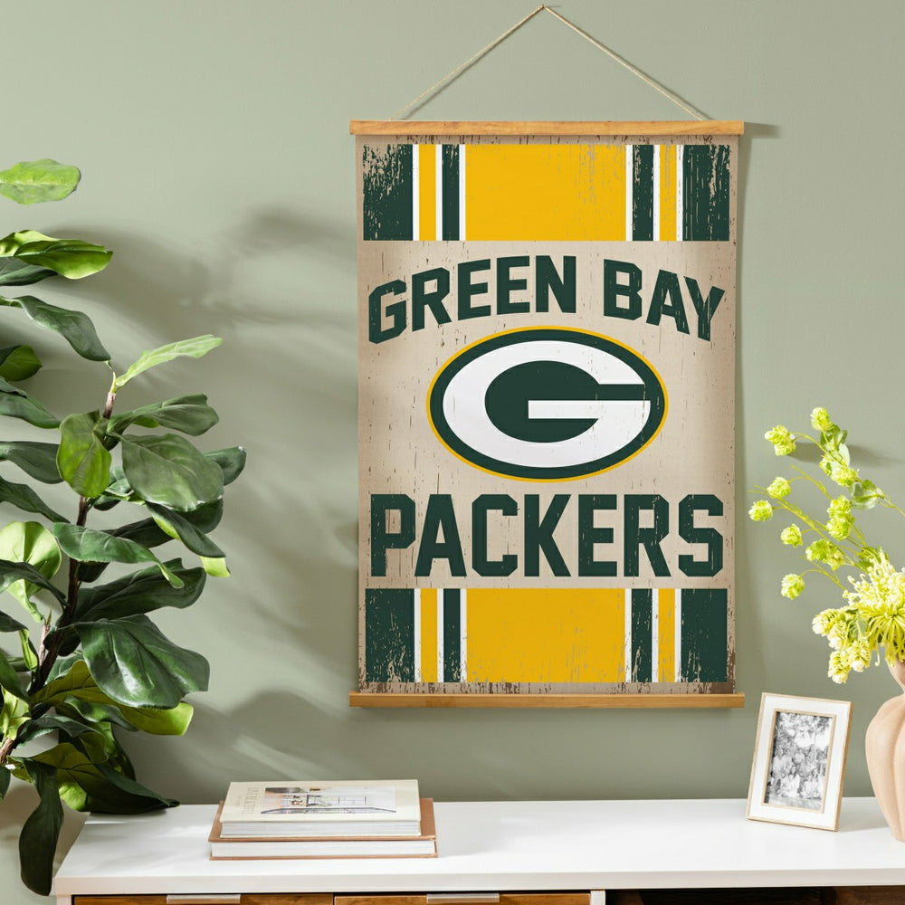 Green Bay Packers, Canvas Wall Tapestry, Medium, 36x24 - NFL Home