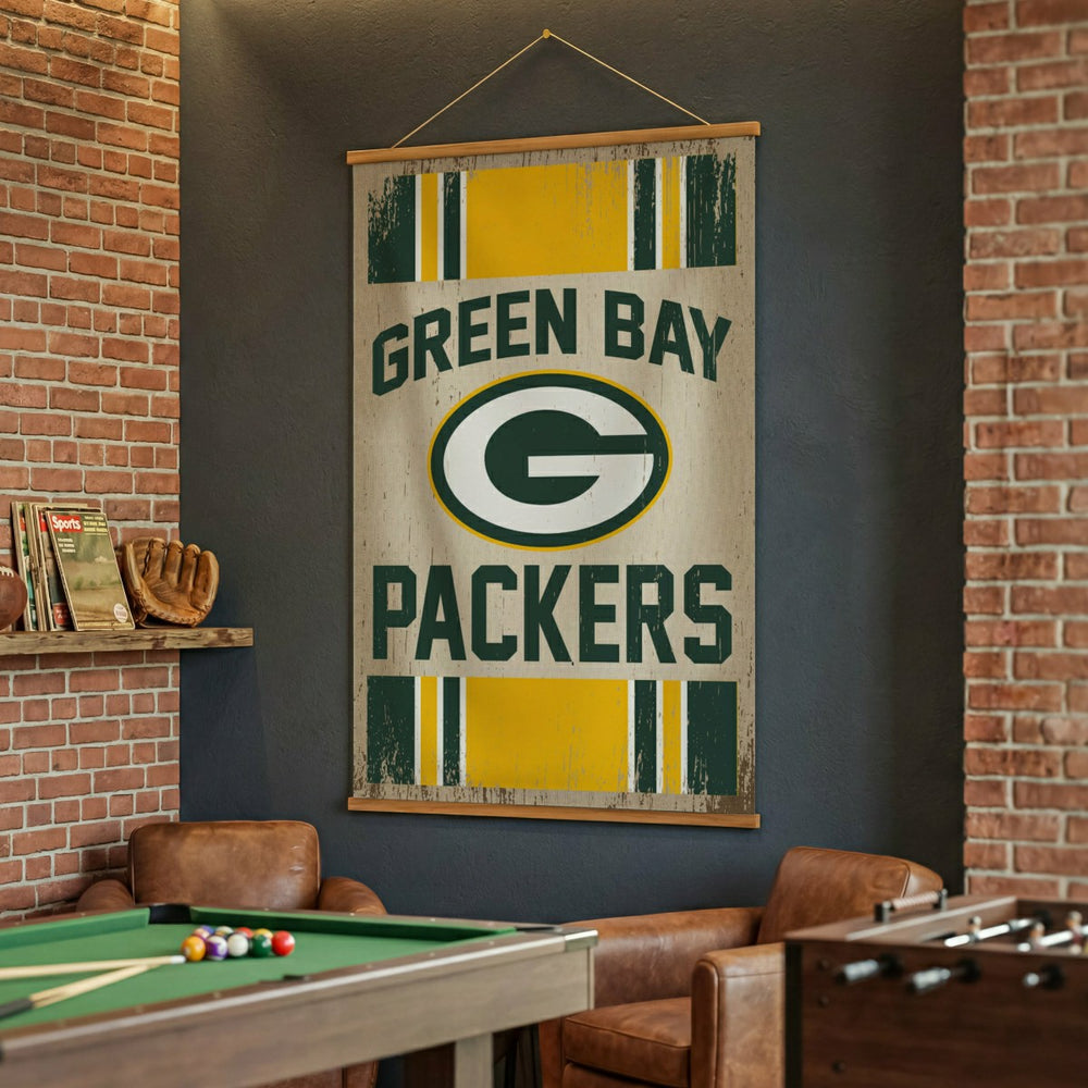 Green Bay Packers, Canvas Wall Tapestry, Large, 54x36 - NFL Home