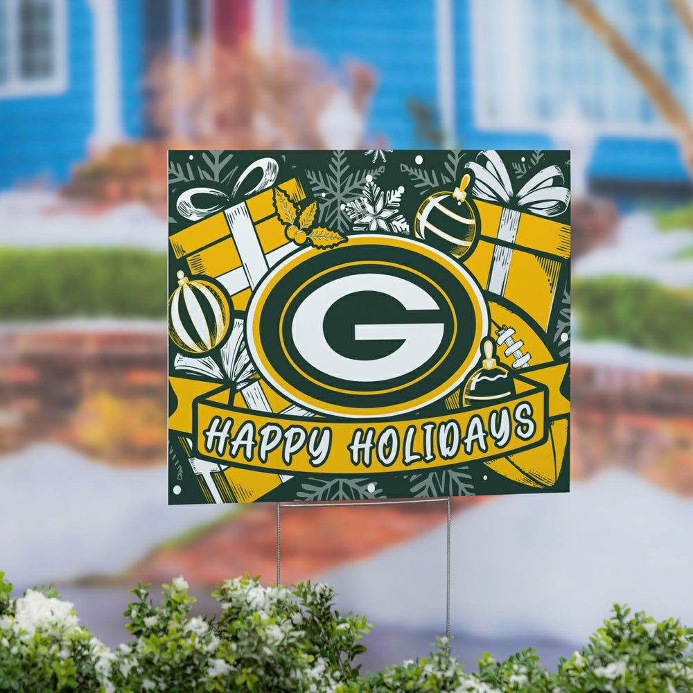 Green Bay Packers Yard Sign, Holiday - NFL Home