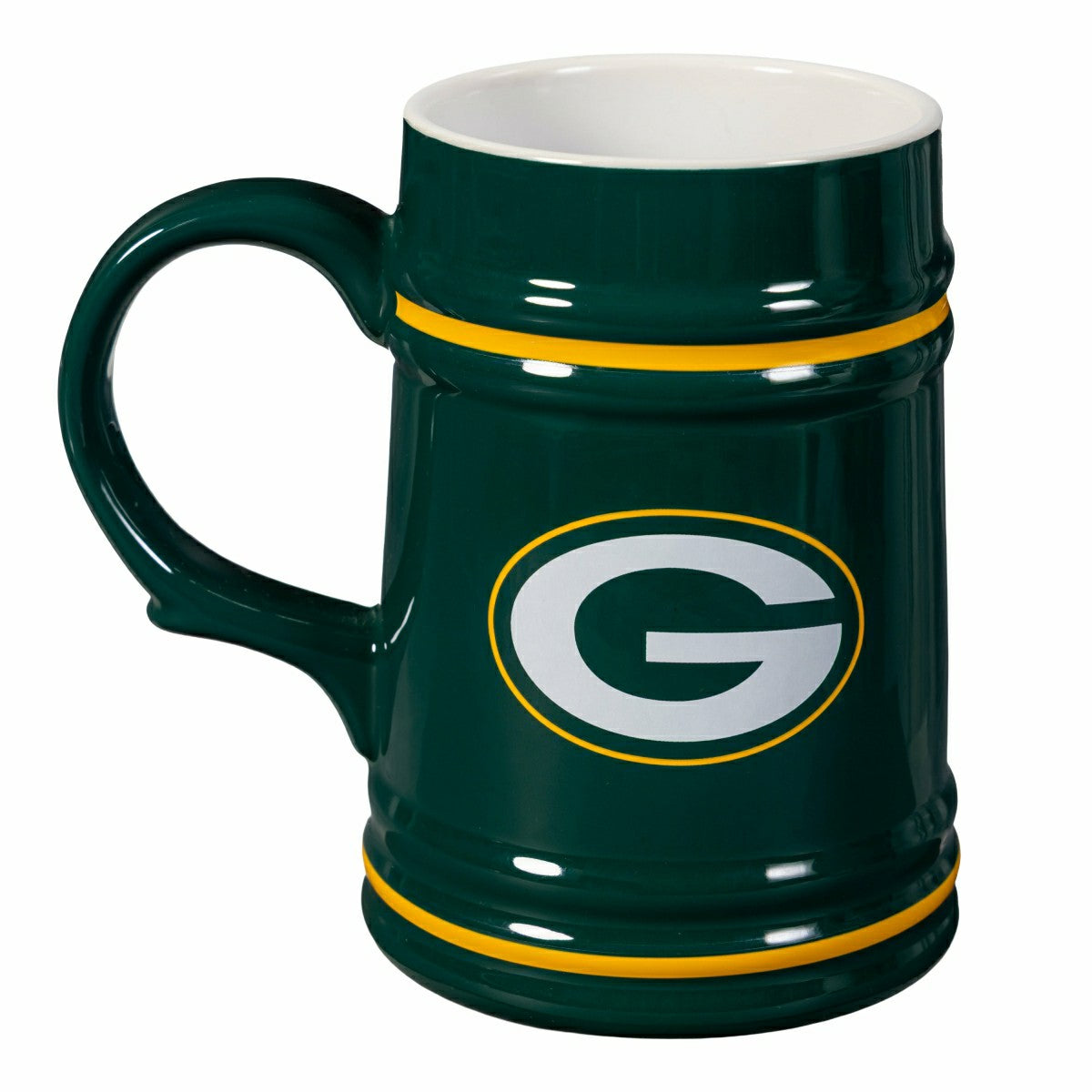 Green Bay Packers Ceramic Stein Cup, 24oz - NFL Home