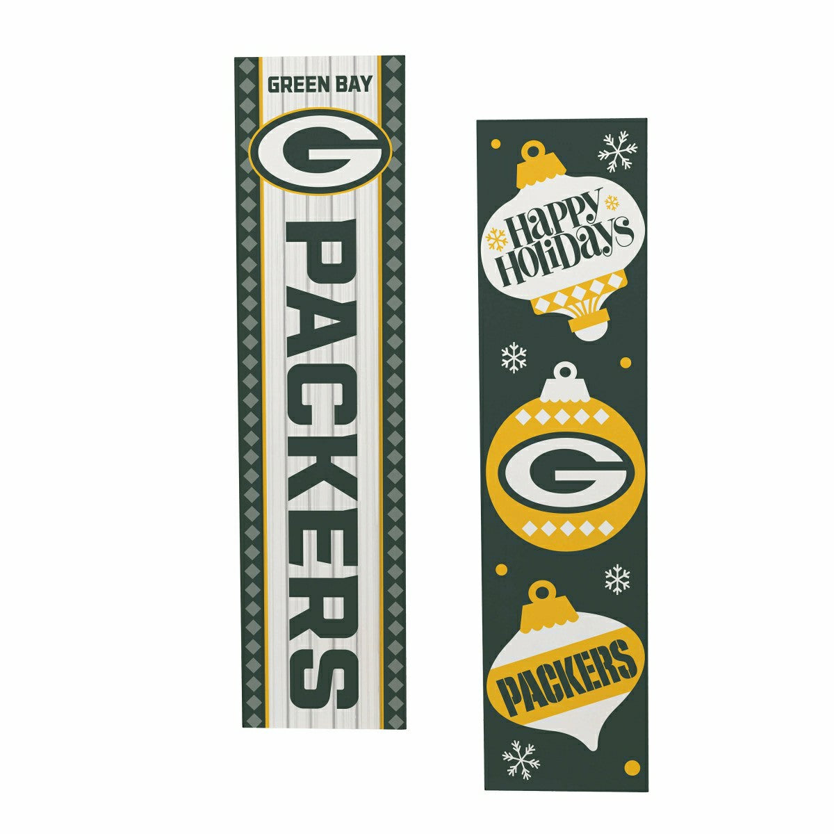 Green Bay Packers 47" Double Sided Leaner, Christmas - NFL Home