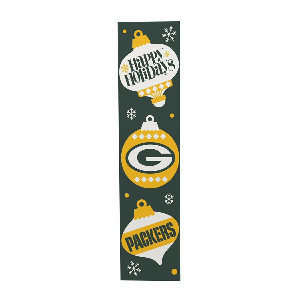 Green Bay Packers 47" Double Sided Leaner, Christmas - NFL Home