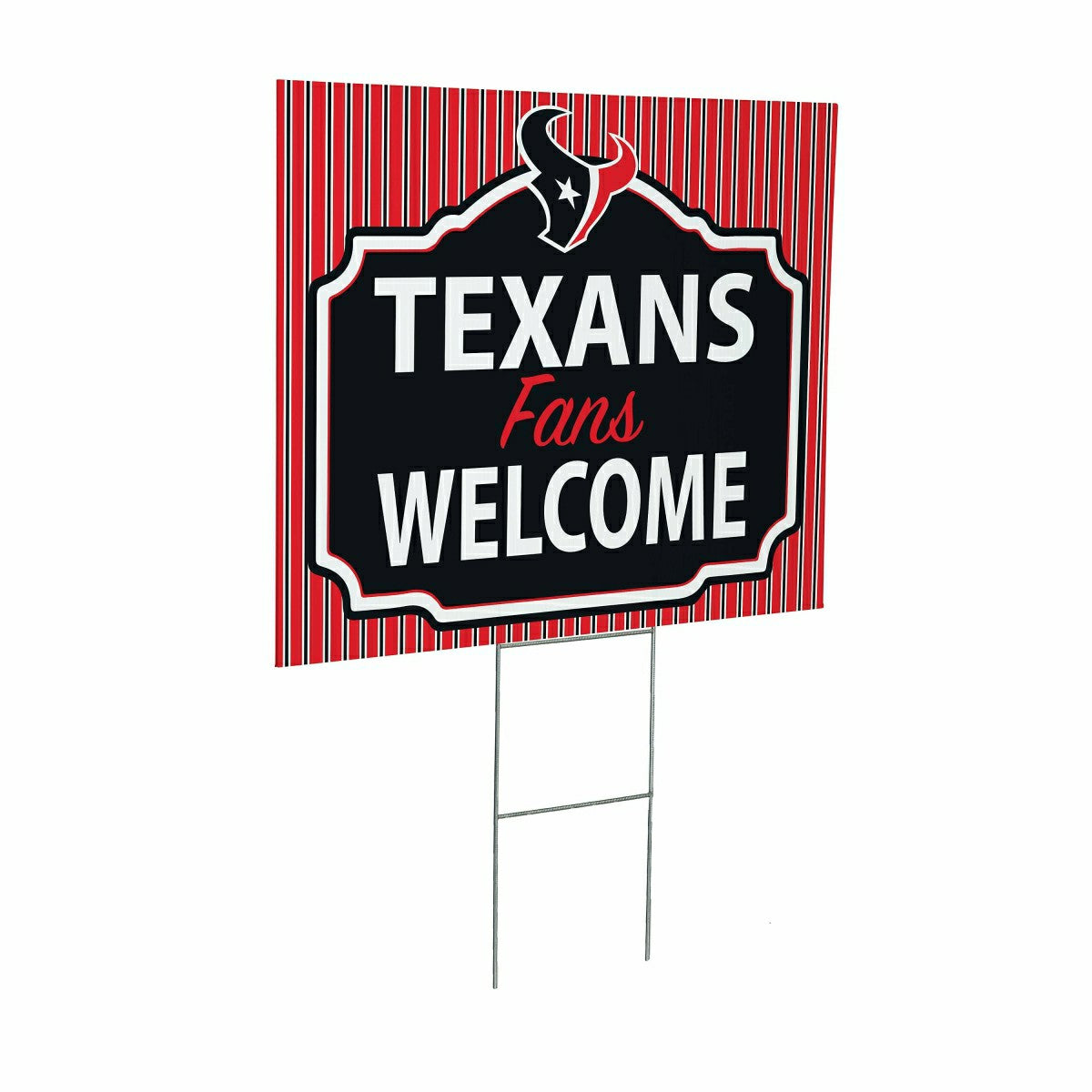 Houston Texans Coroplast Yard Sign, "Fans Welcome" - NFL Home