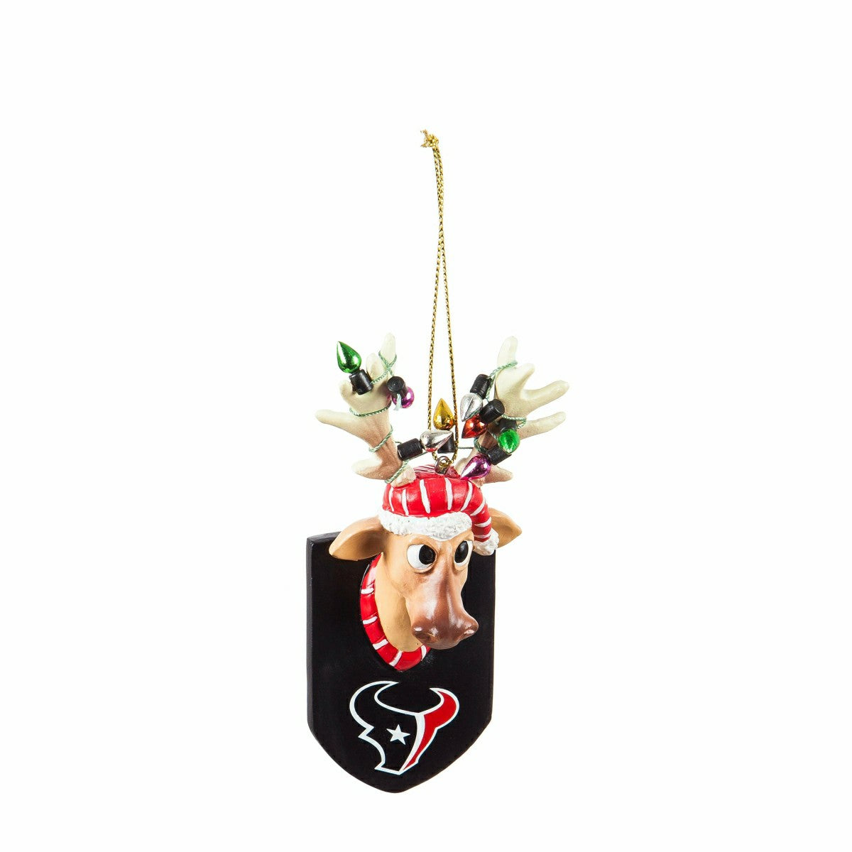 Houston Texans, Resin Reindeer Orn - NFL
