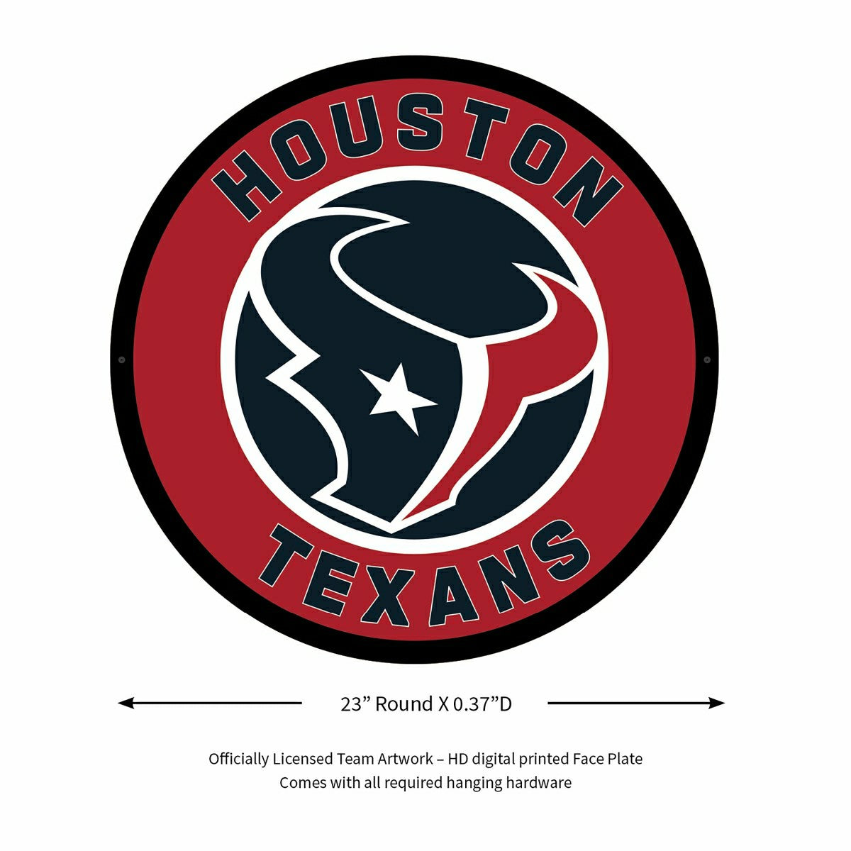 LED Wall Decor, Round, Houston Texans - NFL Home