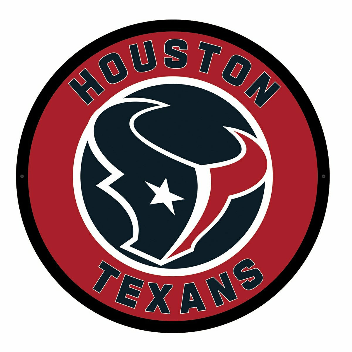 LED Wall Decor, Round, Houston Texans - NFL Home