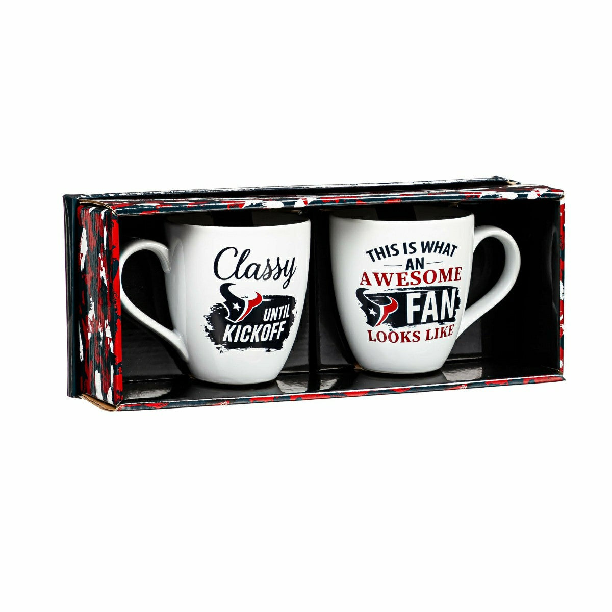Houston Texans, Ceramic Cup O'Java 17oz Gift Set - NFL Home