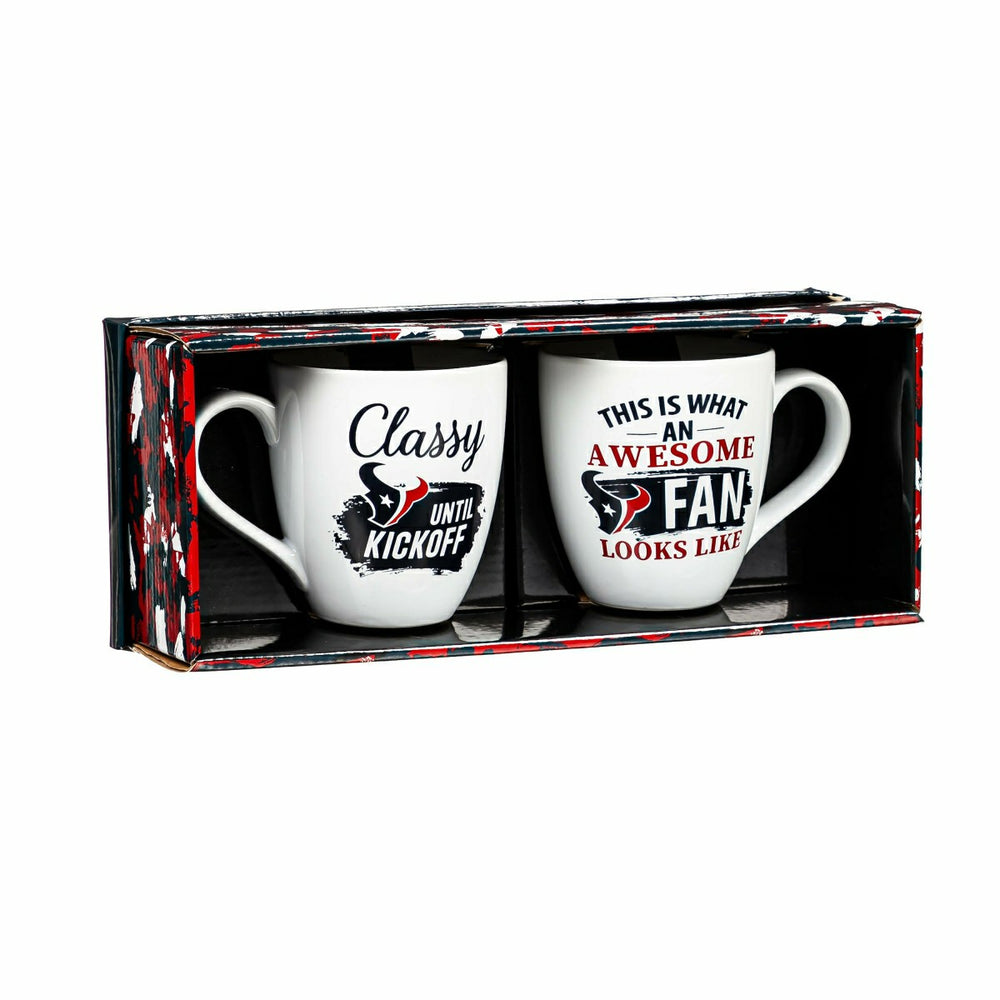 Houston Texans, Ceramic Cup O'Java 17oz Gift Set - NFL Home