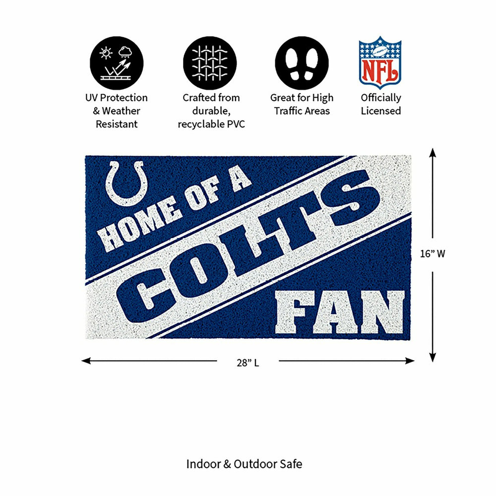 Indianapolis Colts, PVC Mat COLOR, Home of a Fan - NFL