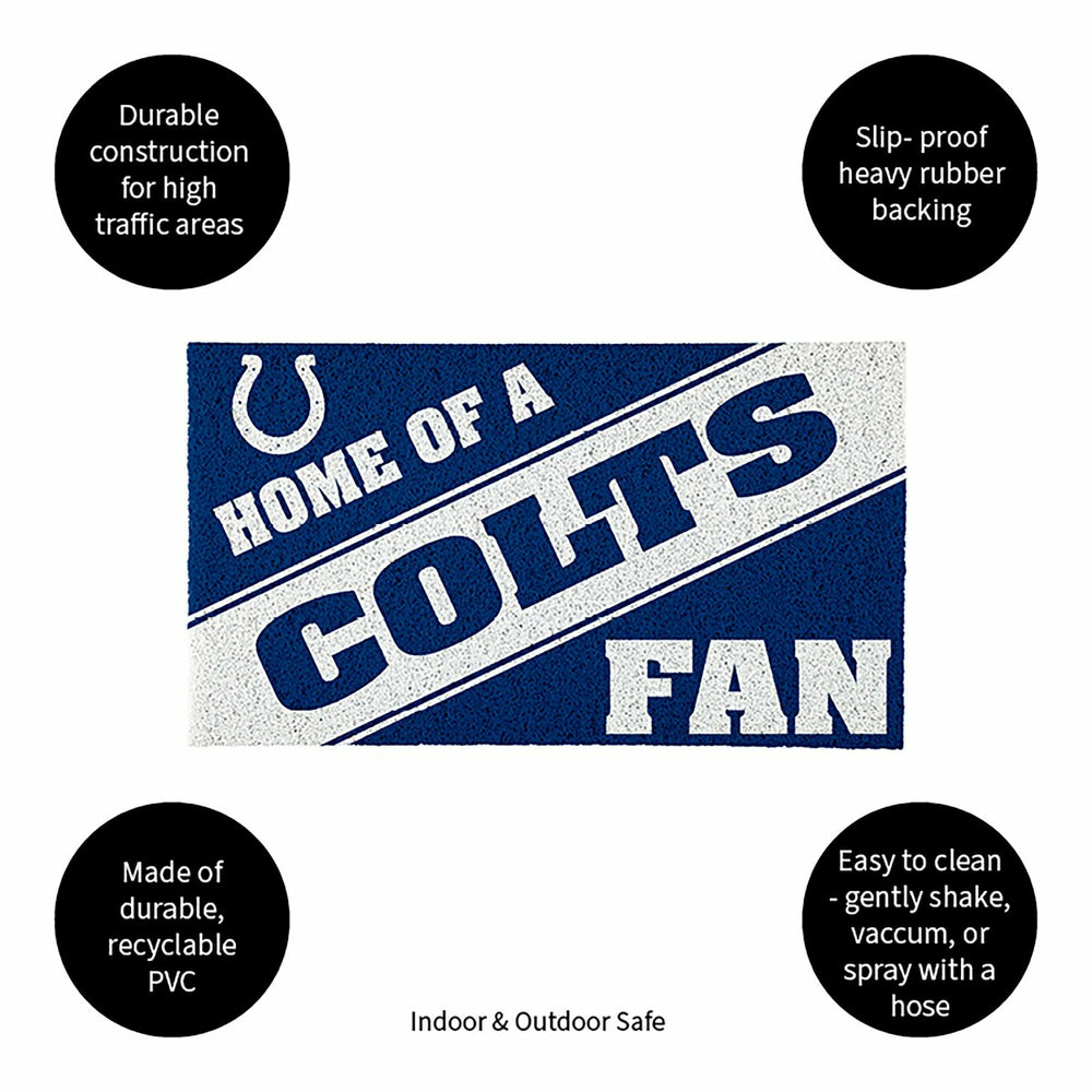 Indianapolis Colts, PVC Mat COLOR, Home of a Fan - NFL