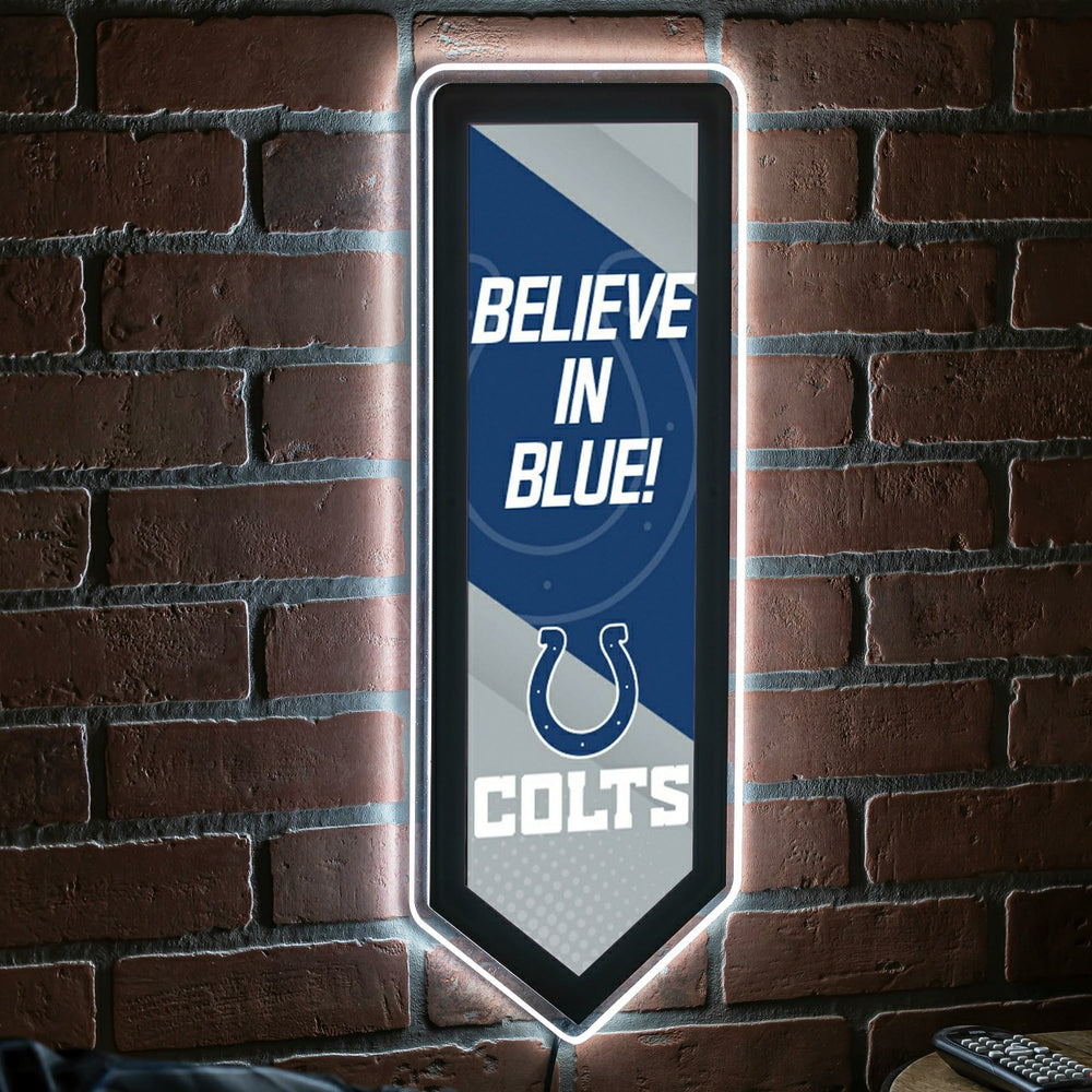 LED Wall Decor, Pennant, Indianapolis Colts - NFL Home