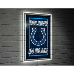 Indianapolis Colts NFL Football Rectangle Neolite LED Decor - NFL Home
