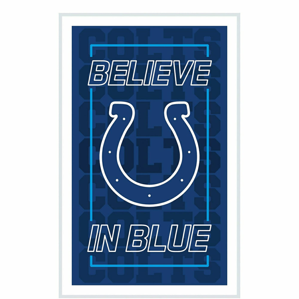 Indianapolis Colts NFL Football Rectangle Neolite LED Decor - NFL Home