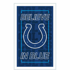 Indianapolis Colts NFL Football Rectangle Neolite LED Decor - NFL Home