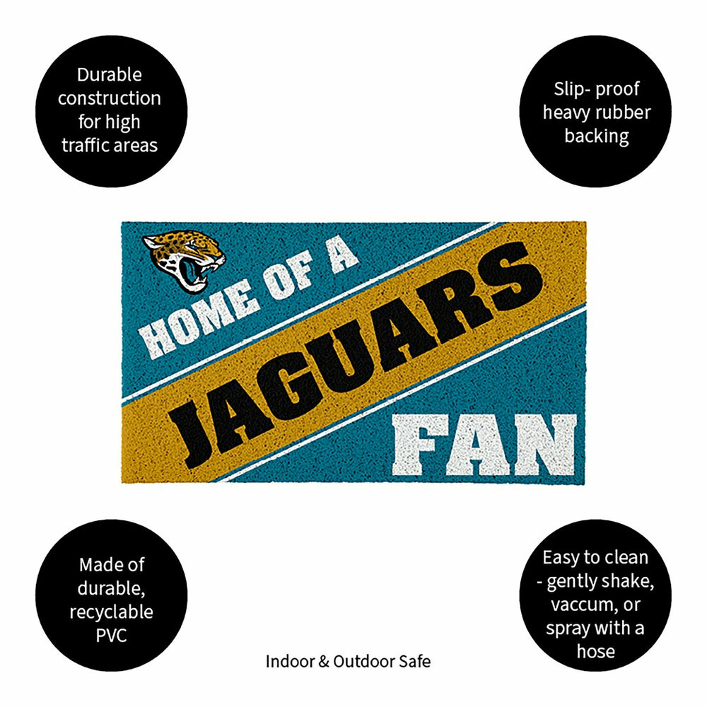 Jacksonville Jaguars, PVC Mat COLOR, Home of a Fan - NFL