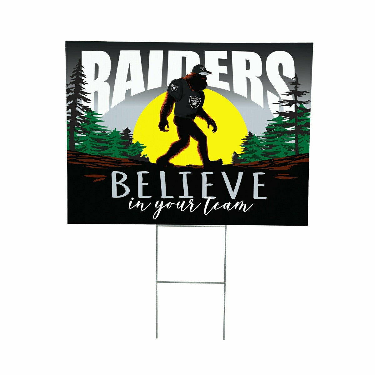 Las Vegas Raiders Yard Sign, Bigfoot - NFL Home
