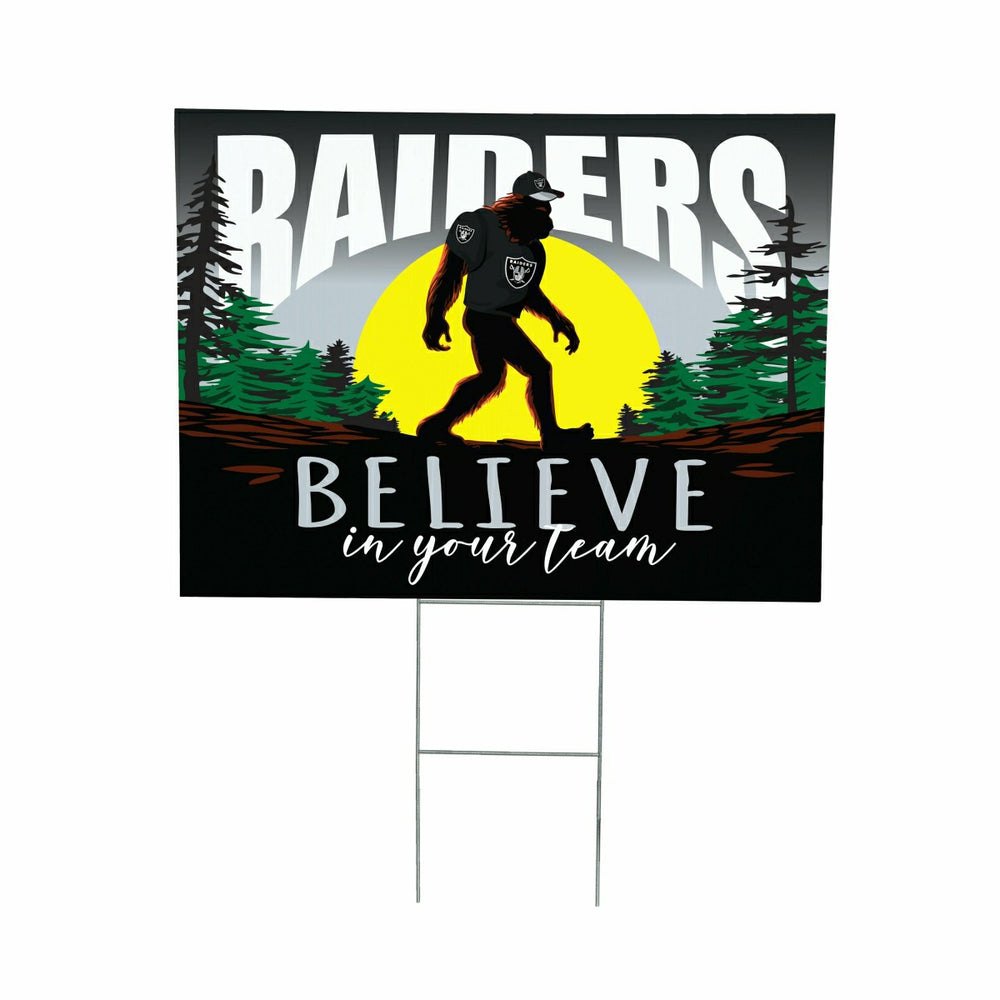 Las Vegas Raiders Yard Sign, Bigfoot - NFL Home