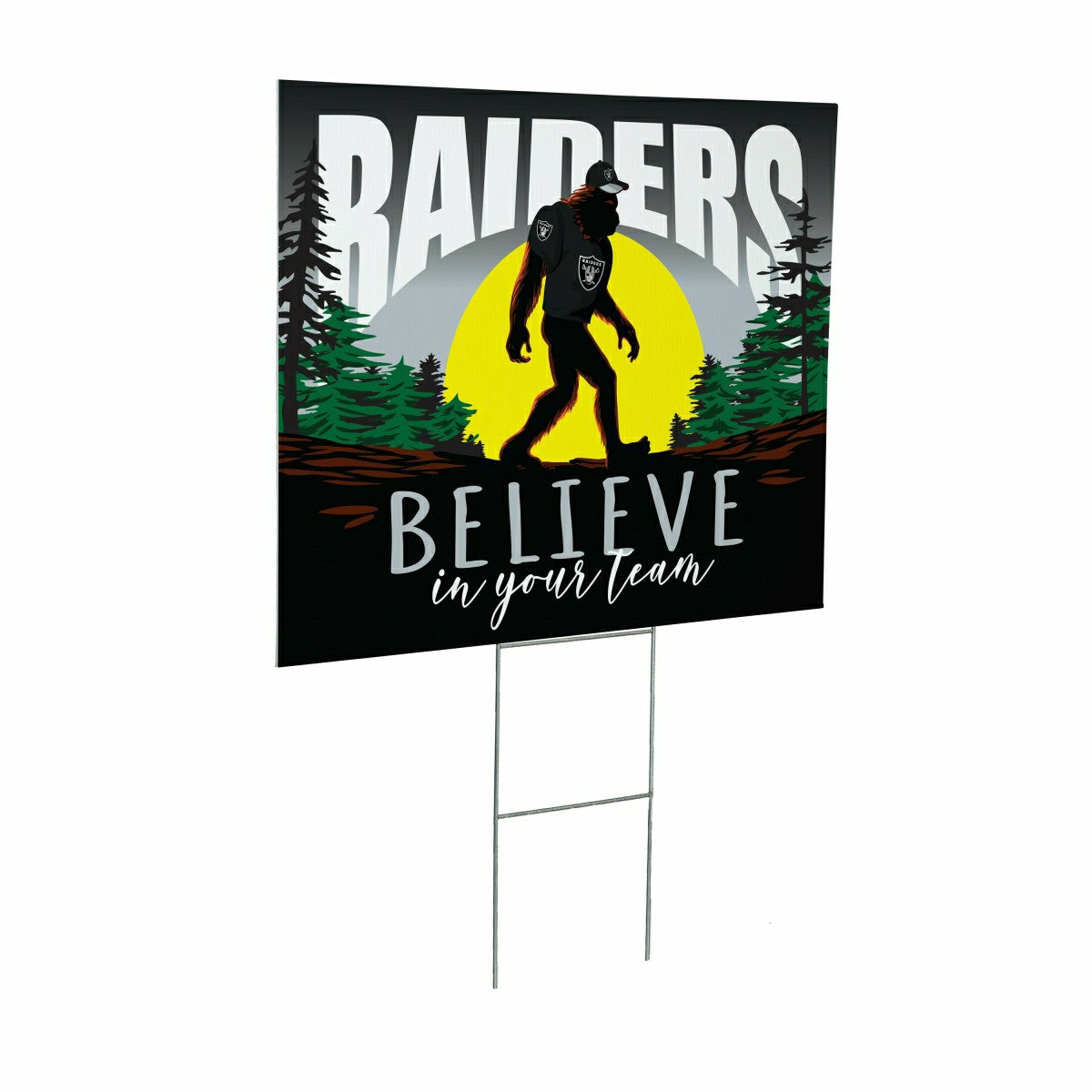 Las Vegas Raiders Yard Sign, Bigfoot - NFL Home