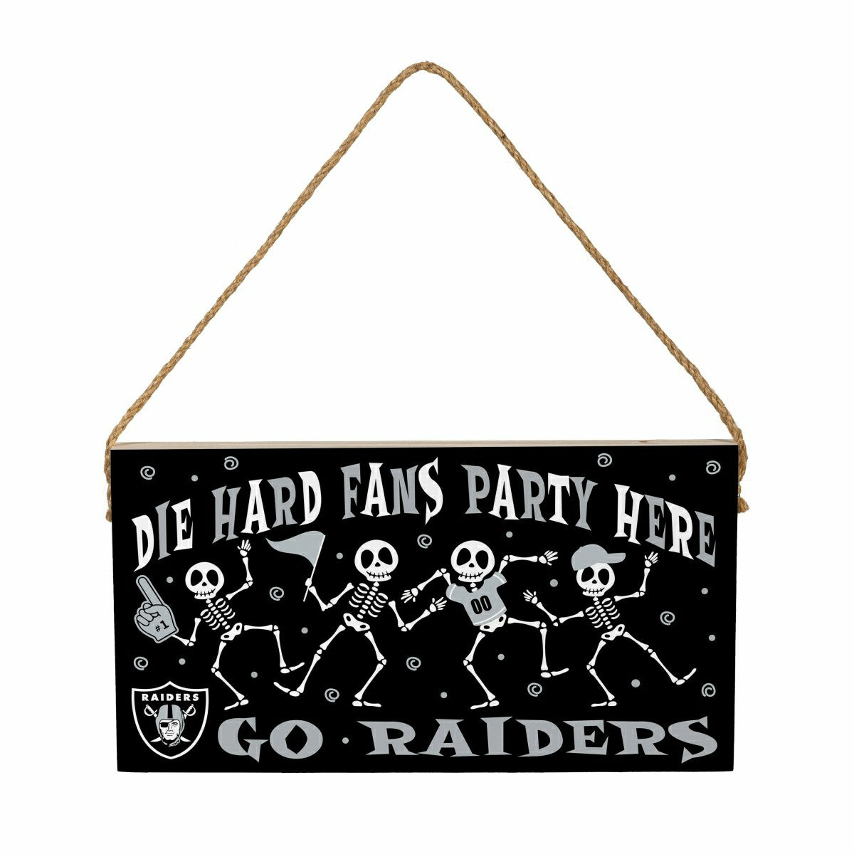 Las Vegas Raiders Halloween Wood Wall Sign, 6x11 - NFL Home