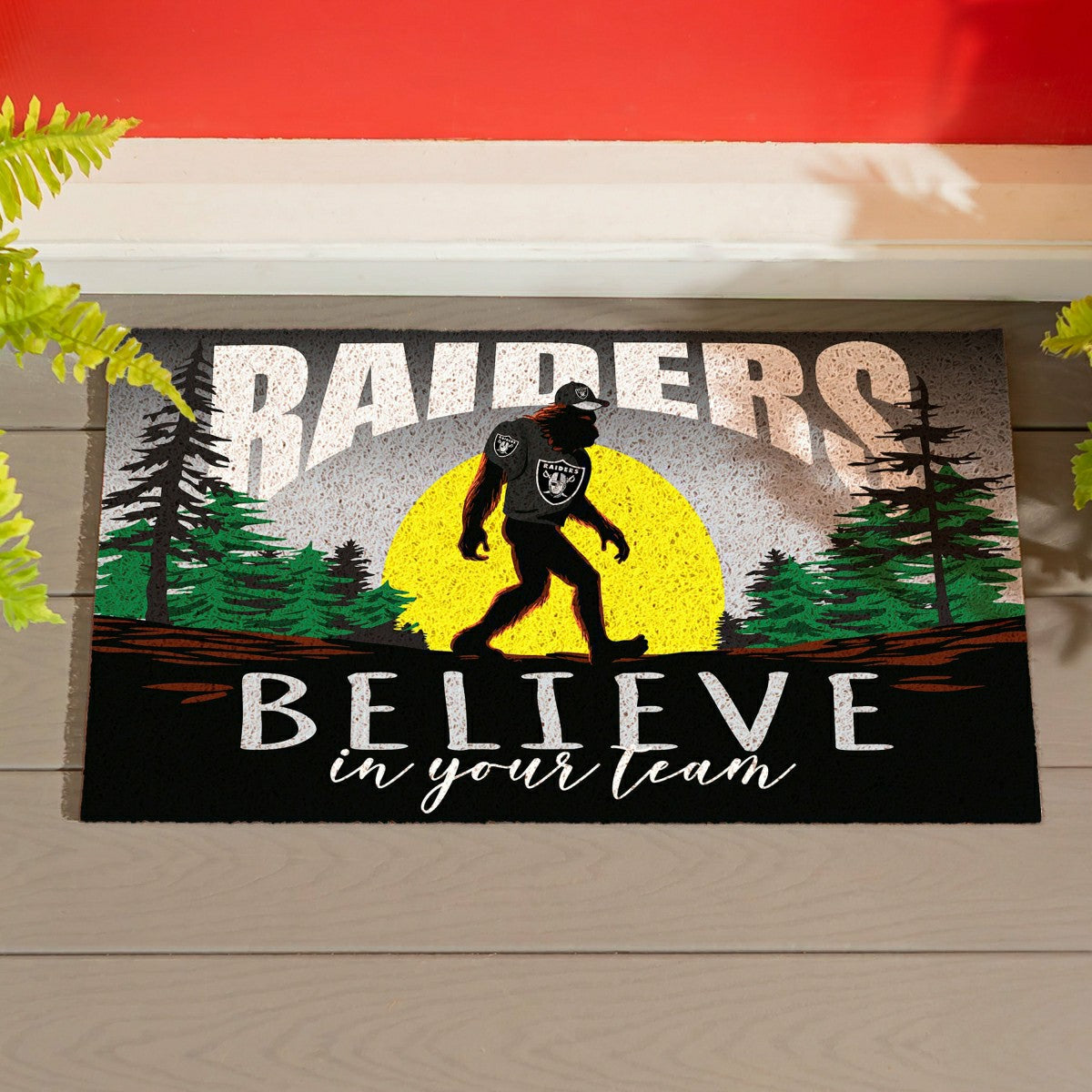 LAS VEGAS RAIDERS Bigfoot PVC Mat, 28"x16" - NFL