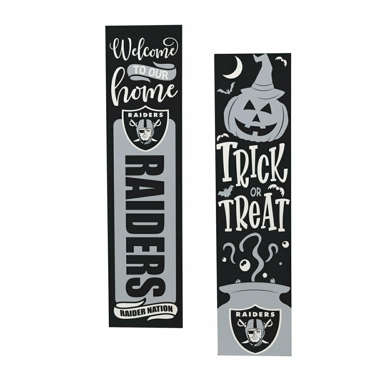 47" Double Sided Leaner, Las Vegas Raiders, Halloween - NFL Home
