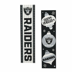 47" Double Sided Leaner, Las Vegas Raiders, Christmas - NFL Home