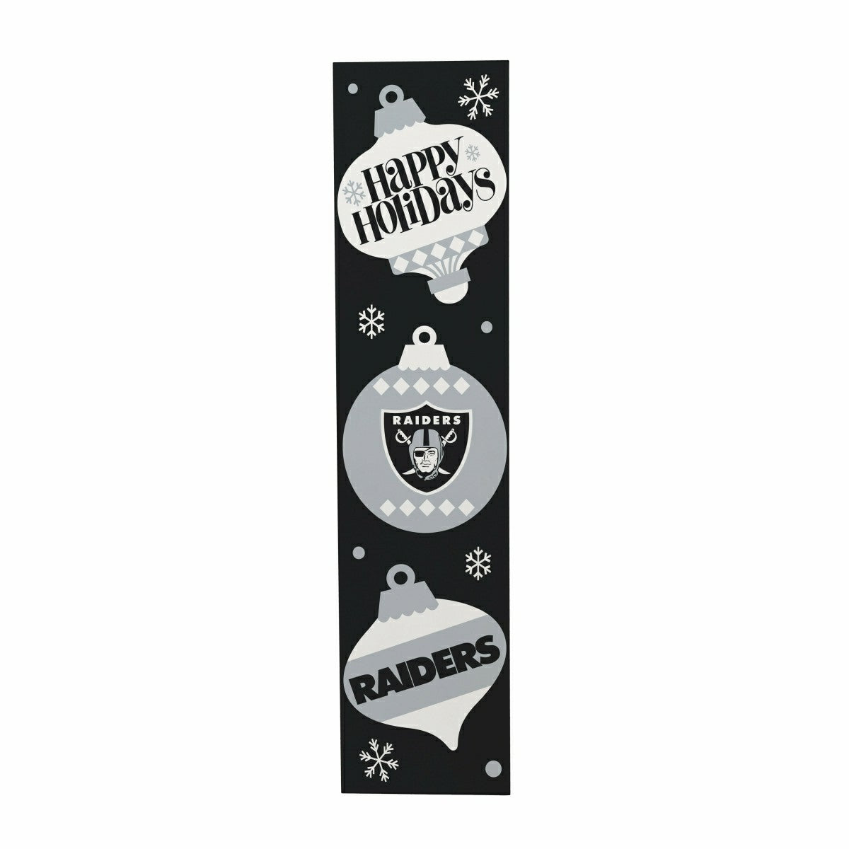 47" Double Sided Leaner, Las Vegas Raiders, Christmas - NFL Home