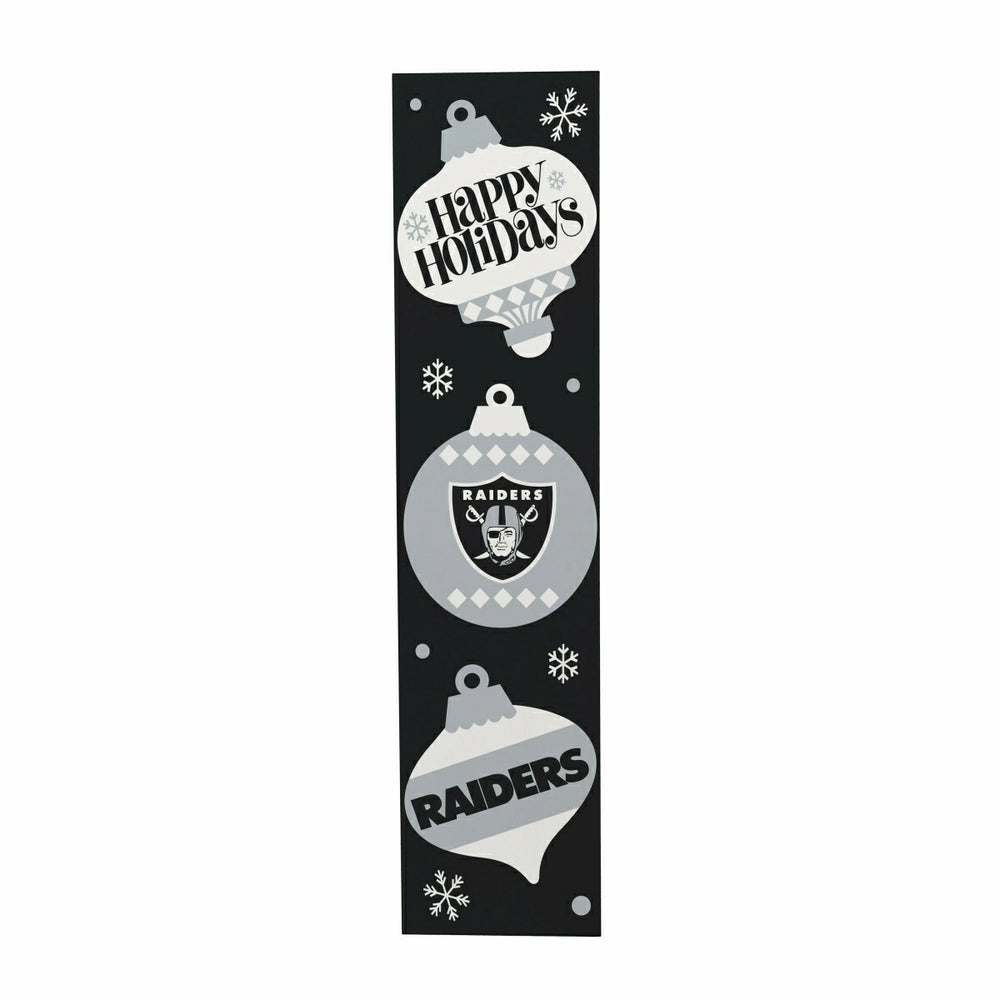 47" Double Sided Leaner, Las Vegas Raiders, Christmas - NFL Home