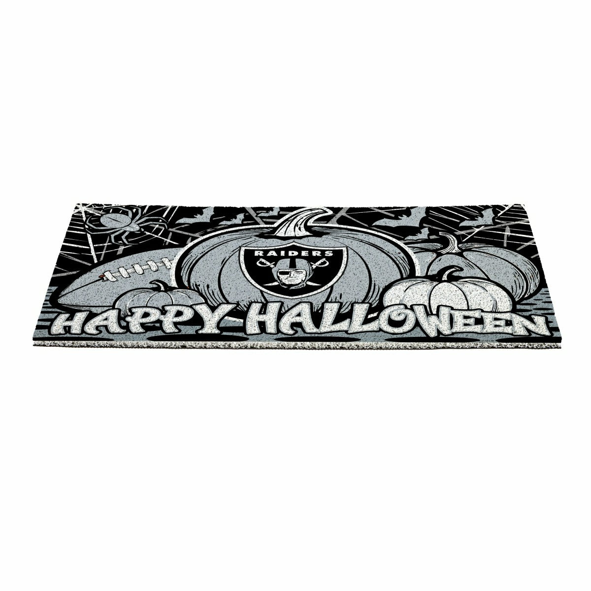 LAS VEGAS RAIDERS Halloween PVC Mat, 28"x16" - NFL