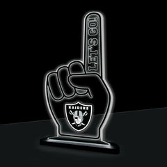 Las Vegas Raiders NFL Football Foam Finger Desklite LED Decor - NFL Home