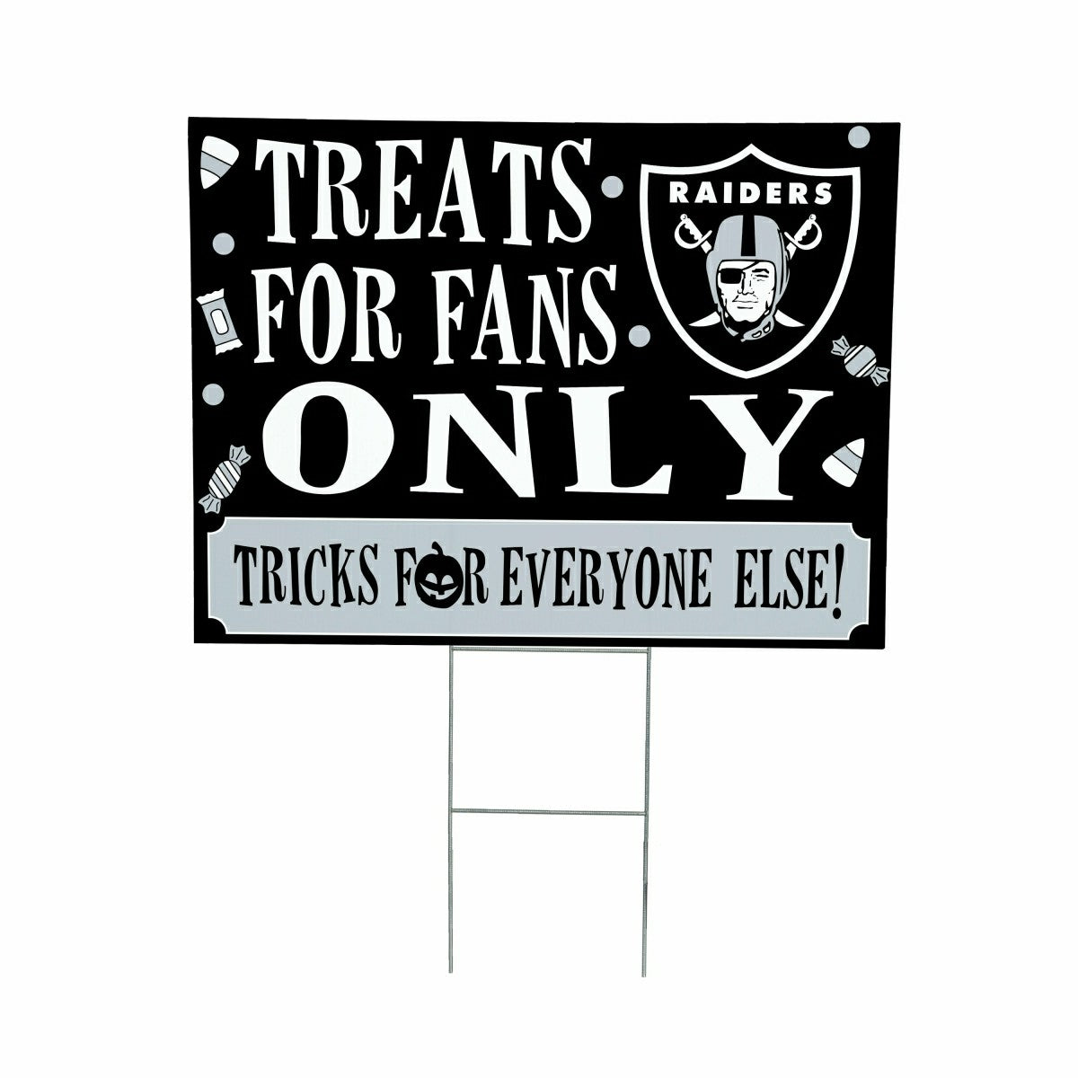 Las Vegas Raiders Yard Sign, Halloween Treats for Fans - NFL Home