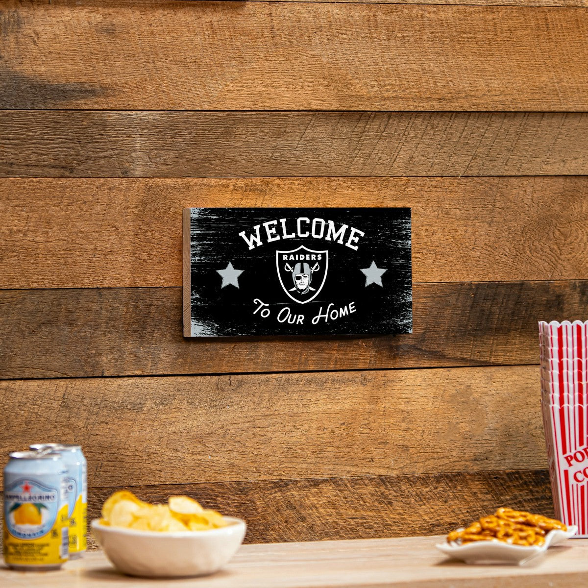 Las Vegas Raiders Wood Wall Sign, 6x11 - NFL Home