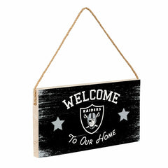 Las Vegas Raiders Wood Wall Sign, 6x11 - NFL Home