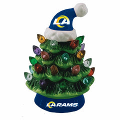 8" LED Ceramic Christmas Tree, Los Angeles Rams - NFL Home