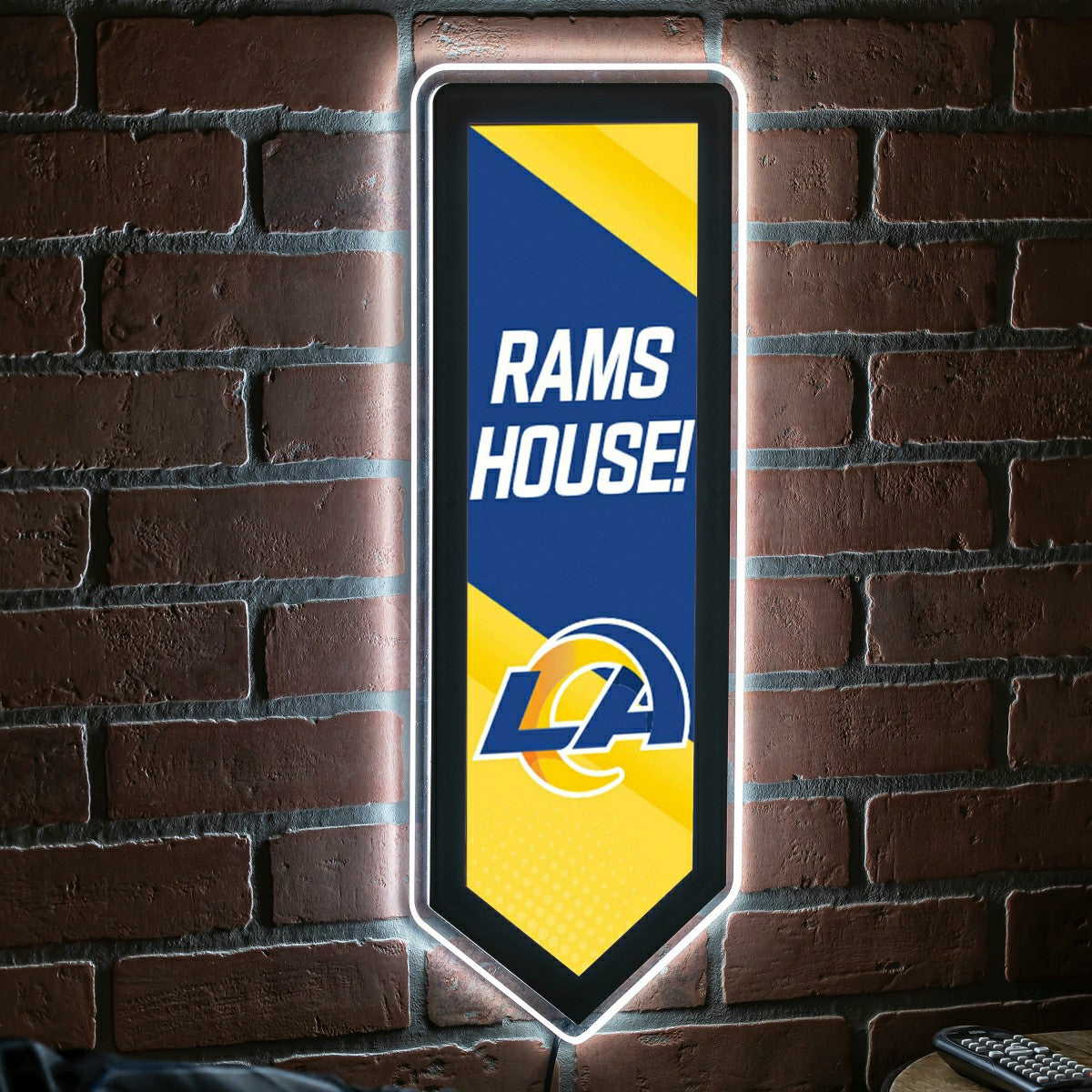 LED Wall Decor, Pennant, Los Angeles Rams - NFL Home
