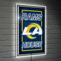 Los Angeles Rams NFL Football Rectangle Neolite LED Decor - NFL Home