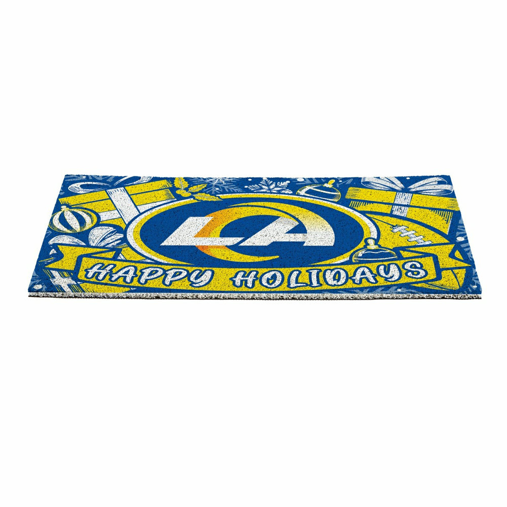 Los Angeles Rams Holiday PVC Mat, 28"x16" - NFL