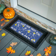 Los Angeles Rams Flocked Coir Halloween Sassafras Switch Mat, 22"x10" - NFL
