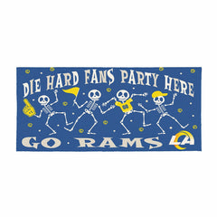 Los Angeles Rams Flocked Coir Halloween Sassafras Switch Mat, 22"x10" - NFL