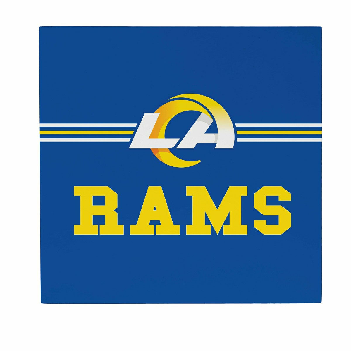 Los Angeles Rams Wood Wall Sign, 12x12 - NFL Home