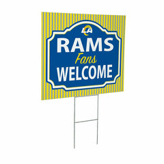 Los Angeles Rams Coroplast Yard Sign, "Fans Welcome" - NFL Home