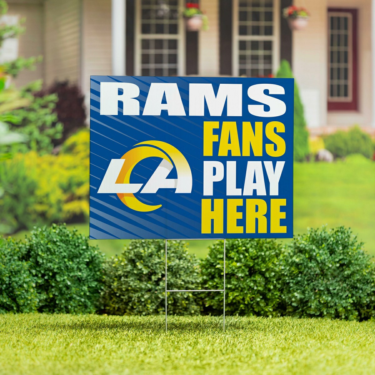 Los Angeles Rams Coroplast Yard Sign "Fans Play Here" - NFL Home