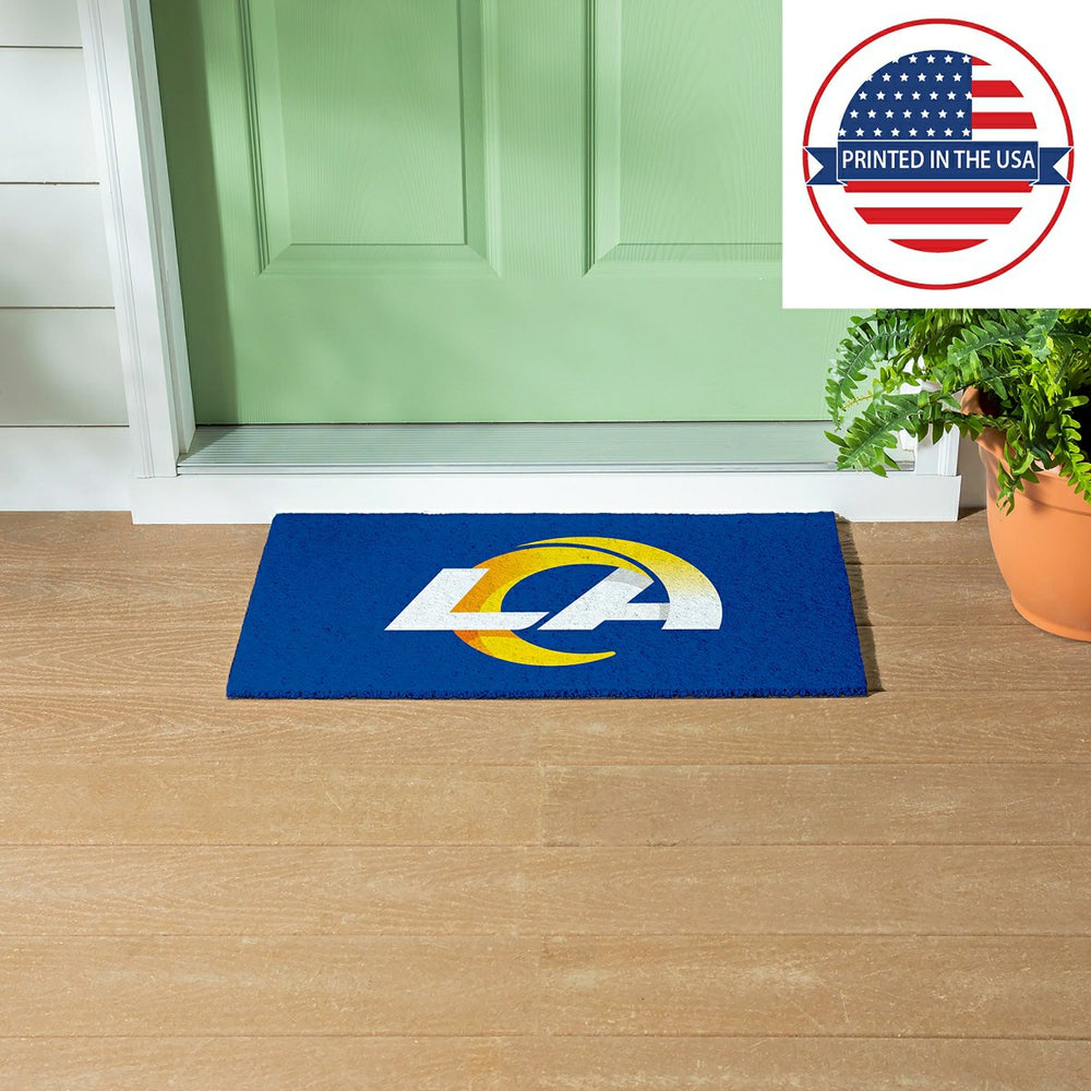 Full Color PVC Mat, 16" x 28", Los Angeles Rams - NFL