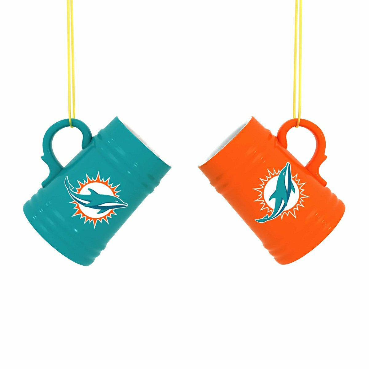 Miami Dolphins Ceramic Mini Stein, 3oz, set of 2 - NFL Home