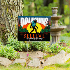 Miami Dolphins Yard Sign, Bigfoot - NFL Home