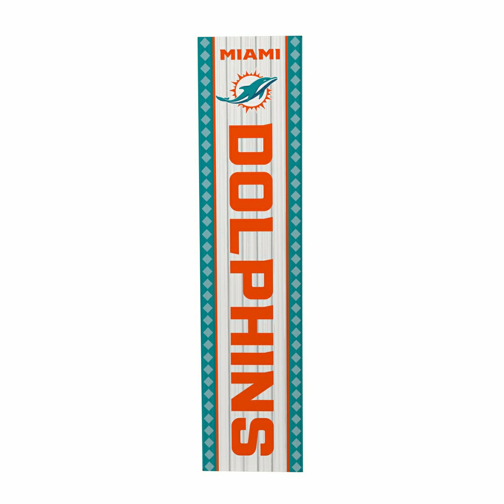 47" Double Sided Leaner, Miami Dolphins, Christmas - NFL Home