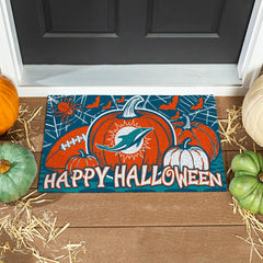 Miami Dolphins Halloween PVC Mat, 28"x16" - NFL
